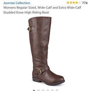 Wide calf size 8 boots by Journee Collection